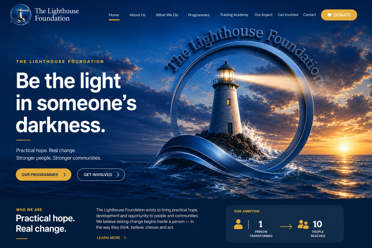 The Lighthouse Foundation — Be the light in someone’s darkness.